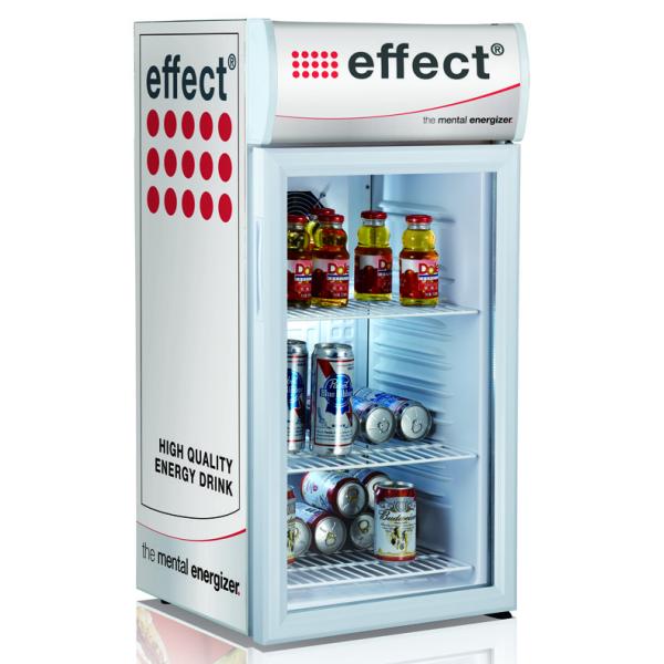 Mini 80L Glass Door Cold Drink red bull Display Fridge With ETL SC80B
