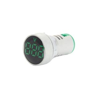 China small digital tube mini round led indicator light/lamp Voltmeter digital indicator signal light 20-500Vac on sale