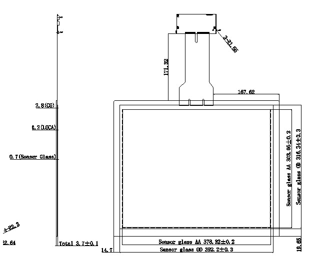 High Brightness 19" Capacitive Touch Panel For Touch Monitors / KTV System