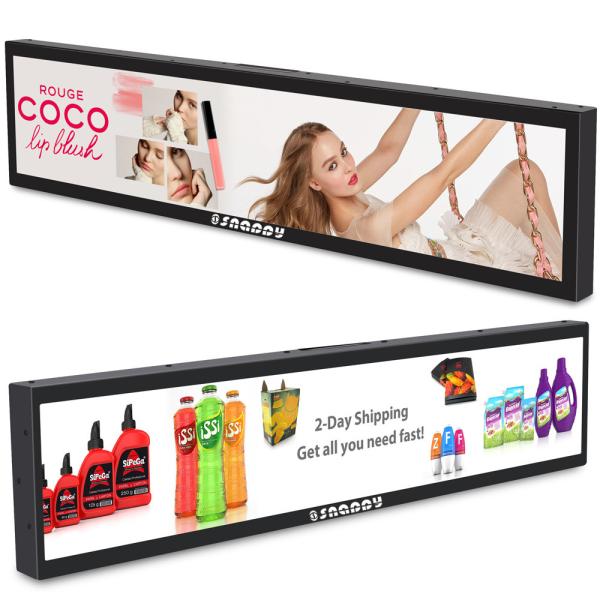Quality 24 Inch Shelf Edge Lcd Display Stretched Bar For Supermarket Advertising for sale