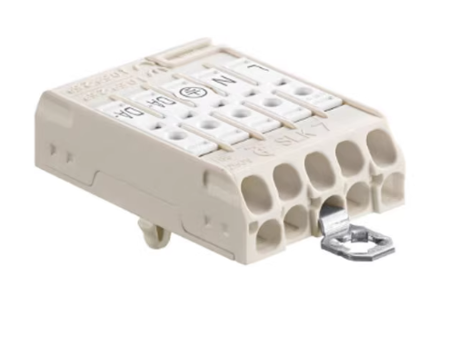 White 10PIN LED Light Connector 450V 24A Plastic Insert