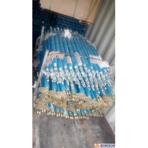 Tiltable Push - Pull Prop for Plumbing Wall Formwork When Erection