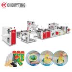Overlap Drawstring handle Garbage Bag Roll bag making Machine draw tape trash
