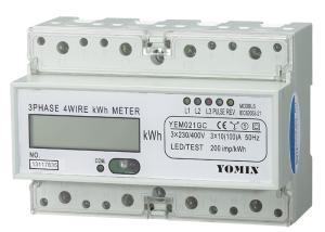 RS485 Modbus Three Phase Energy Meters ,  Electronic kWH Meter With CT operated