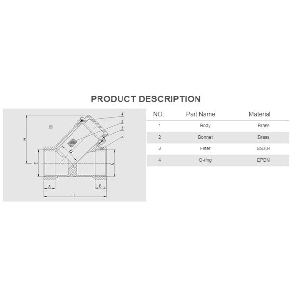 800PSI 4 Inch SS Y Strainers Natural Gas Thread End NPT Casting