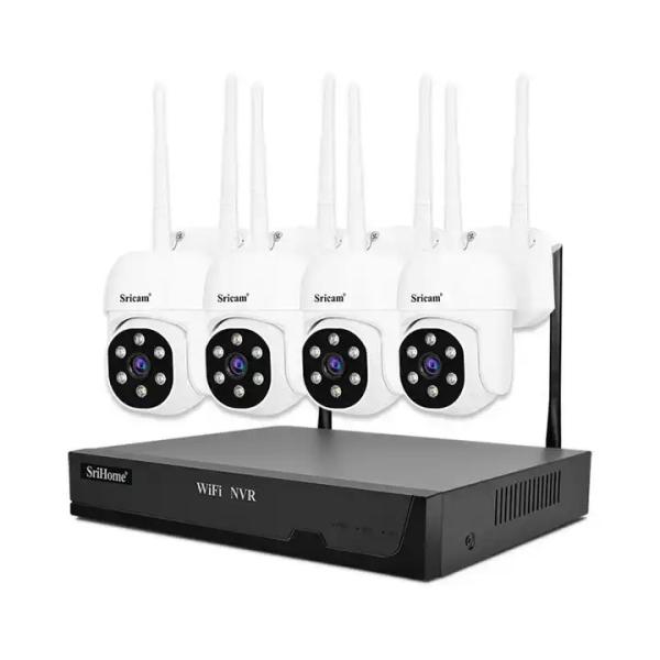 Quality H.265 Smart Camera Monitor 1080P 8CH Wireless NVR Kit Security Camera System Spy Camera Hidden for sale
