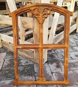 China Small French Cast Iron Metal Window Frame Mirror / Vintage Window Mirror on sale