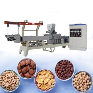 China Automatic Kellog Corn Flakes Processing Line Turnkey Breakfast Cereal Extruder Machine on sale