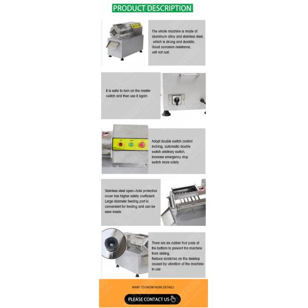 Commercial Multifunction French Fries Cutter Machine 23 Times/Min