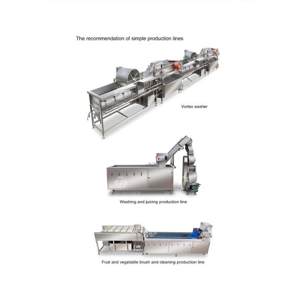 350KG Stainless steel fruit and vegetable processing air drying machine group production line