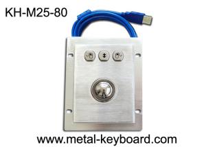 China IP65 Rated Computer Industrial Trackball Mouse , Stainless Steel Trackball Pointing Device on sale