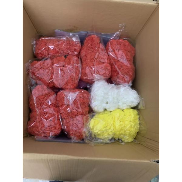 2020 New Models PE Flower Teddy Rose Bear Rose Flower bear gift