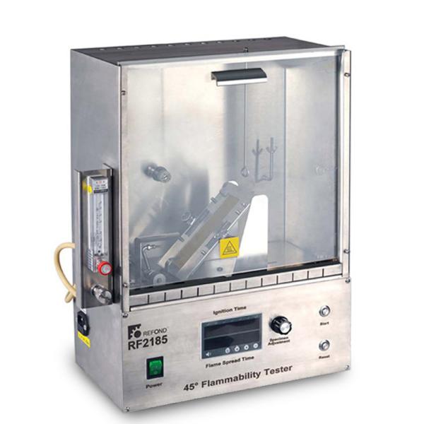 Quality REFOND Safety Fabric Flammability Testing Machine , 45 Degree Automatic Flammability Tester for sale