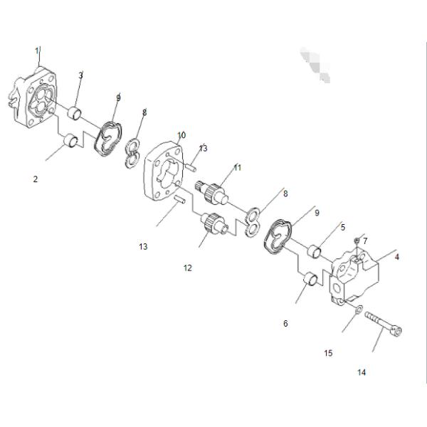 Excavator PC40-7 pilot pump PC50UU 705-41-01620 hydraulic gear pump