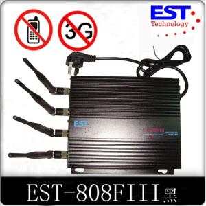 China Cell Phone GPS Signal Jammer For Car 4 Antenna Jamming range 1-20m on sale