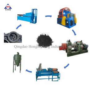 China 1T/H Rubber Powder Making Machine Waste Tyre Cutting Machine Rubber Recycling on sale