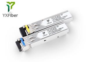 China bidirectional fiber optic transceiver 1GE 3km 1310nm/1550nm wdm ddm sm lc cisco  SFP fiber Module on sale