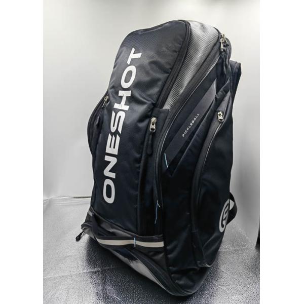 Multifunctional Pickleball Racket Bag 30L Black With Padded Shoulder Strap