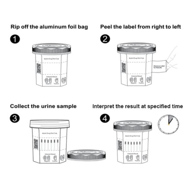 10 In 1 Multi DOA Test Cup For Urine Drug Screening Test Kit