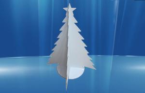 China Advertising Promotional Cardboard Display Model with Christmas Tree Shape on sale