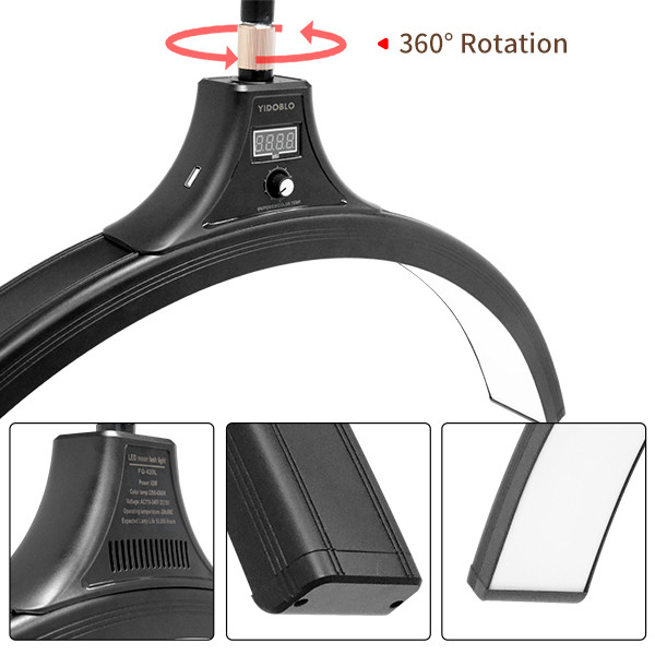 Lash Extension LED Half Moon Lamp Beauty 60w Led Eyelash Half Moon Beauty Light