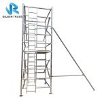 Building Material Aluminium Mobile Scaffold Adjustable Tower Height Easy