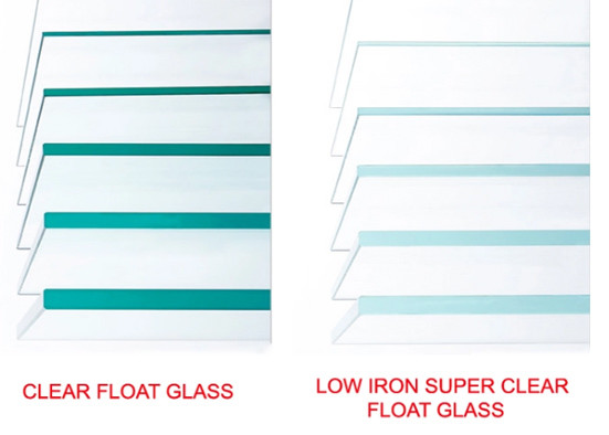3-12mm Low Iron Tempered Glass , Ultra Clear Float Glass For Decorative / Furniture