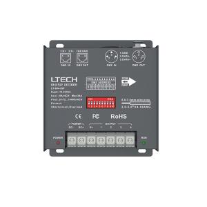 Wholesale Led DMX Decoder Constant Voltage DC12V-24V 6A*4CH RJ45 4 channel output from china suppliers