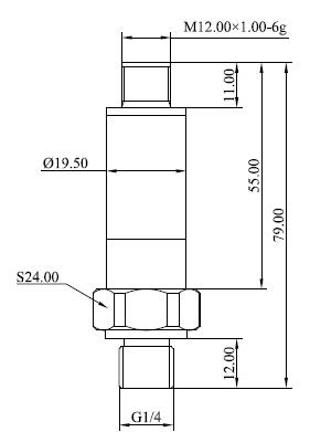 Anti - Overload Isolation Diaphragm Type Pressure Sensor EN61000 Standard
