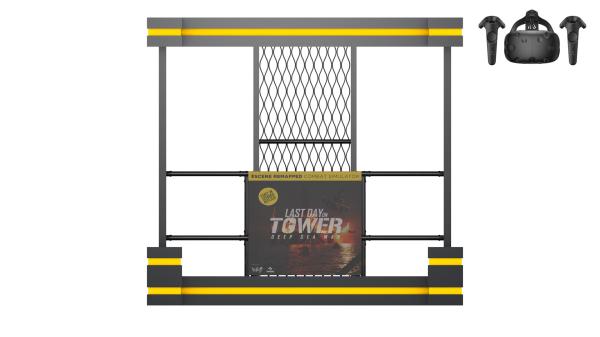 Quality 7.29 Square Meter Virtual Reality Tower Shooting Game Simulator for sale