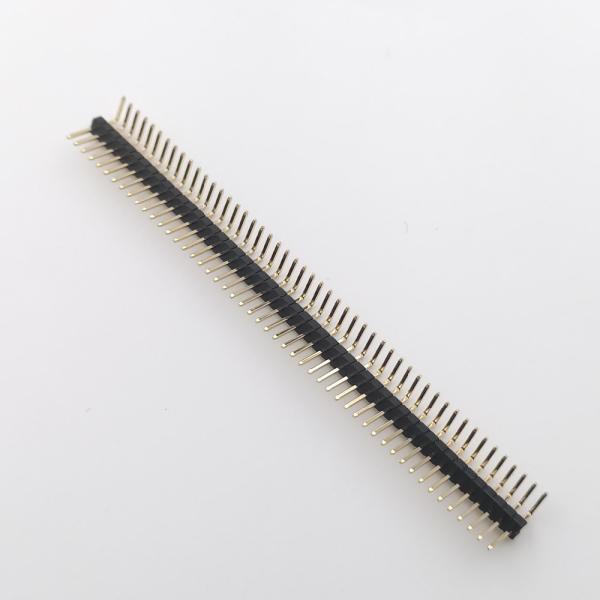 Quality Single Row PIN Header Connector Pitch 1.27mm 40 Pins Header Connector Right Angle DIP for sale