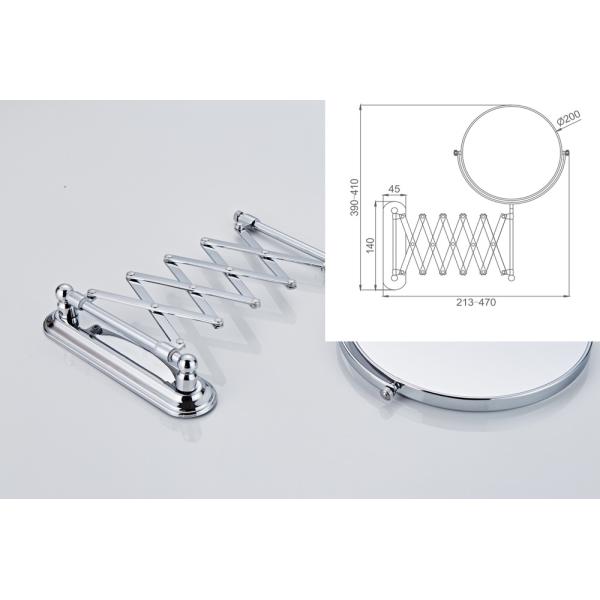 6 INCH Decorative Wall Adjustable Mirror Folding Bathroom Mirror Telescopic Double Side Mirror