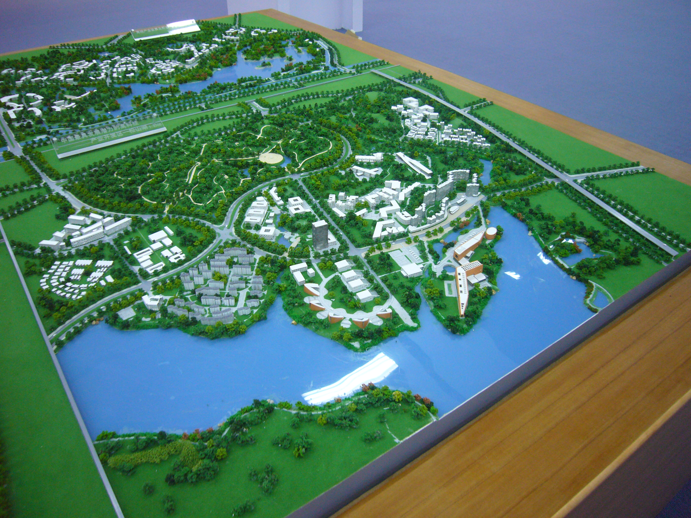 Architectural Model of Coastal and Park Masterplan with Mixed-Use Development,
