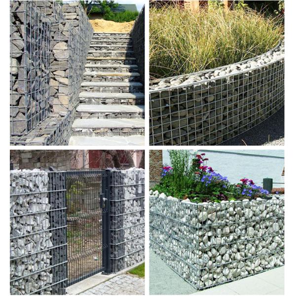 HBGB 1x2 Plastic Coated Welded Gabion Mesh Baskets 5.5 Dia Heavy Duty