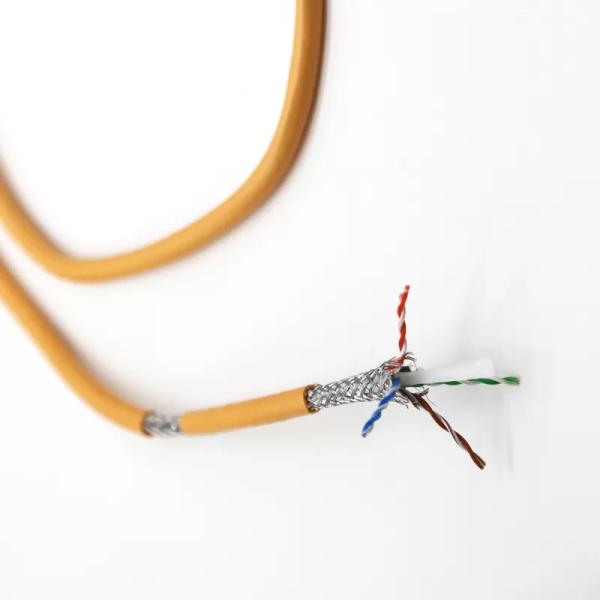 Cat 6 shielding communication cable 8 core pure copper conductor network cable of CE RoHS standard 3