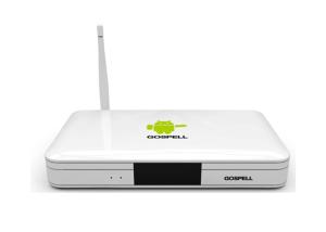 Inbuilt Bluetooth 4.0 OTT Set Top Box Android DVB-T2HD GK7661A Support USB Mouse