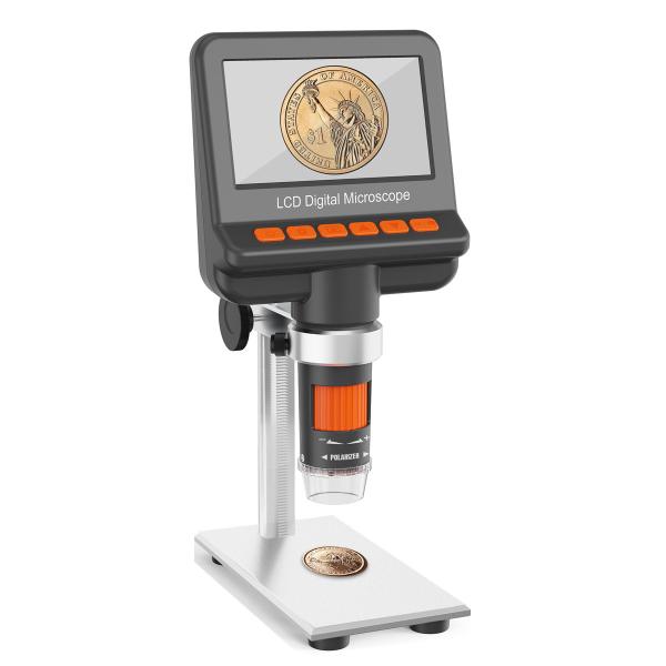 Quality LCD 12MP High Resolution Digital Microscope Screen 1200x Magnification for sale