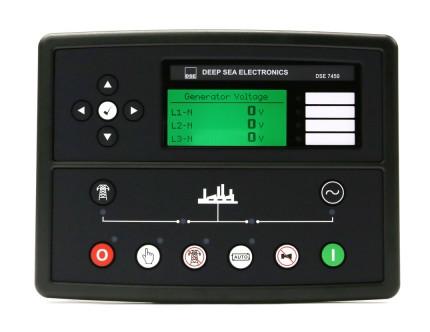 7450 control module designed to control DC/Hybrid generators in supplying both a