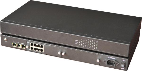 Quality Megaco Asterisk Ip Pbx , Asterisk PBX Server Multi Analog Access Promaster GT-IAD-8S8O Series for sale