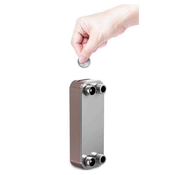 Refrigerant Chiller condenser Water Cooling Evaporator Copper Brazed Plate Heat Exchanger