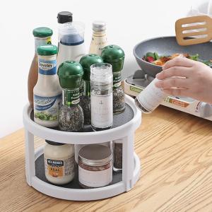 Multi Layer PP Kitchen Rotary Shelf Seasoning Rack for Kitcchen Use