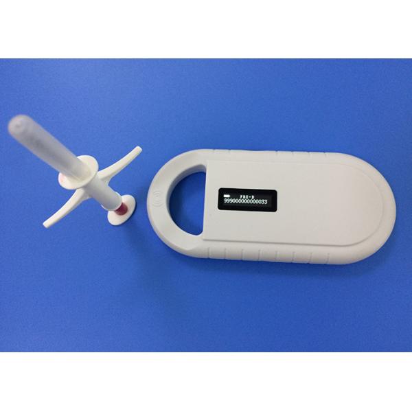 Rechargeble Dog / Cat Microchip Reader White With Lithium Battery , English Language