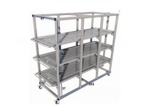 China Mobile 304 Stainless Steel Mortuary Storage Racks Funeral Stretcher For Morgue Room on sale