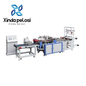 China Horizontal Type PE Zipper Bag Making Machine With Auto Zipper Attaching System on sale