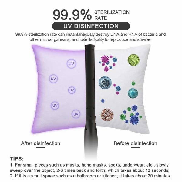 8W LED Rechargeable COB work light Portable UVC Disinfection Lamp