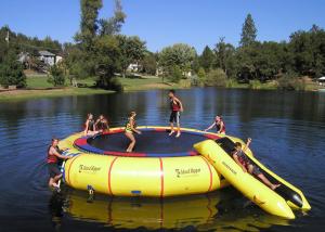 China Rave Bongo Water Trampoline Parks ,  Inflatable Water Games , Water Park Games on sale