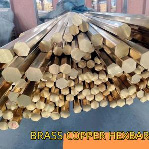 China Brass Hexagon Ingot 30MM Brass CW617N Hexagonal  Brass Hex Bar Rod For Construction on sale