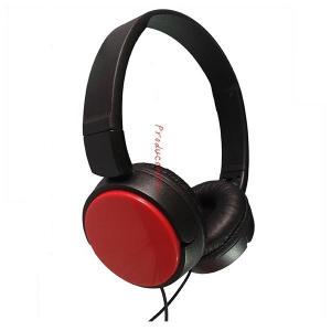 China very cool design custom music headphone with red ear cover with line control box noise reduction for audio for adults on sale
