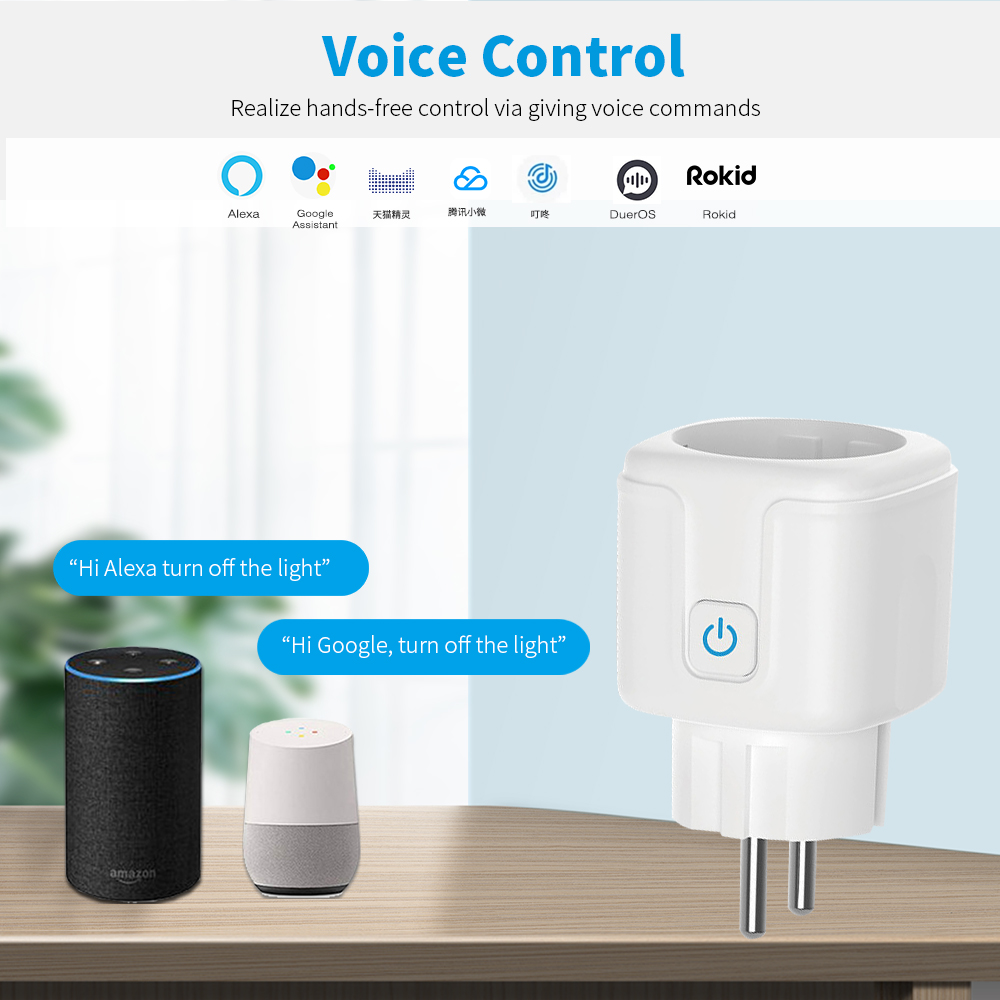 Custom Wireless Socket Switch Tuya WiFi EU UK US AU Wifi Light Socket