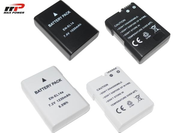 Quality Camera EN-EL14 Lithium Ion Rechargeable Batteries Nikon EN-EL14A Long Cycle Life for sale